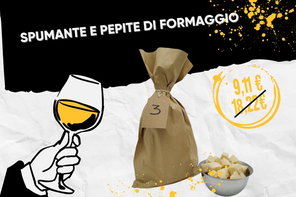 Blind Wine Edition - Spumante e pepite di formaggio
