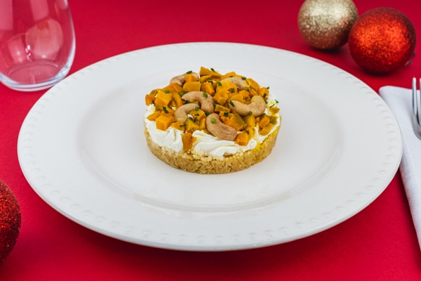 Cheesecake salata alla zucca