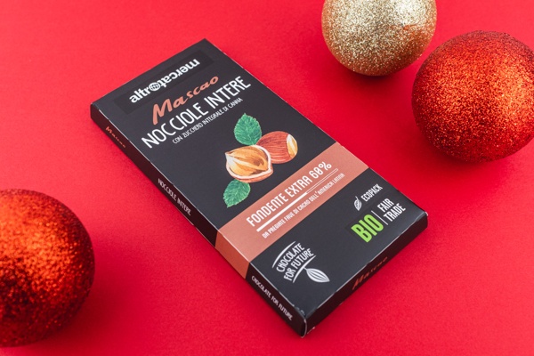 Cioccolato Mascao fondente extra 60% con nocciole intere