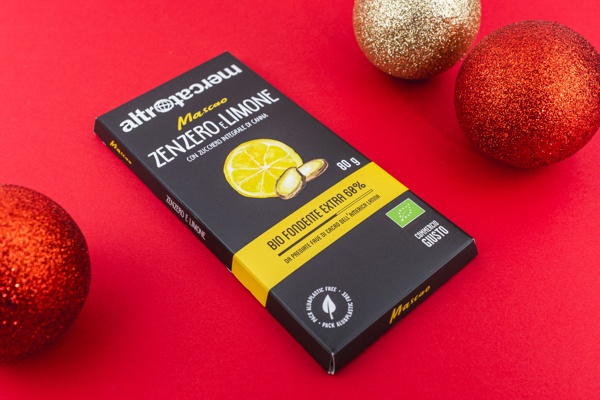 Cioccolato Mascao fondente allo zenzero e limone