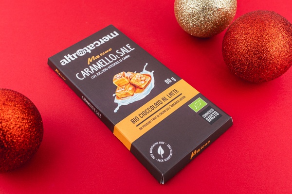 Cioccolato Mascao al latte con caramello e sale