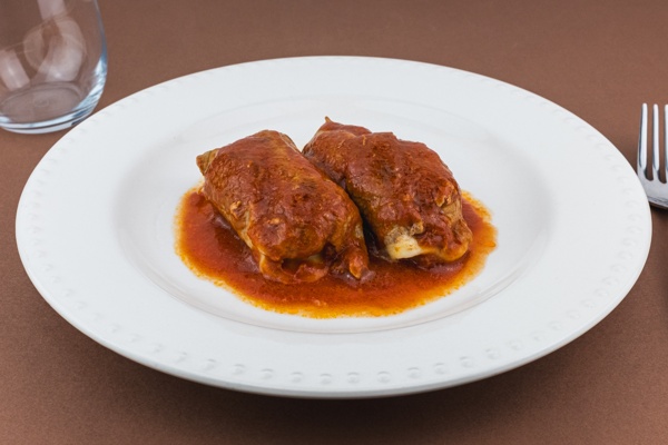 Involtini di vitello al pomodoro