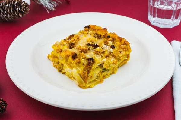 Lasagne zucca e speck