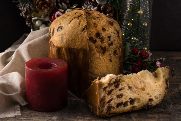 Panettone cioccolato fondente e pera candita