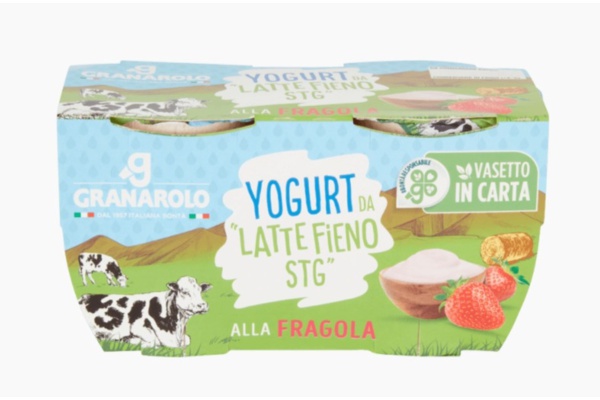 Yogurt intero "lattefieno" alla fragola  2 vasetti da 125 gr